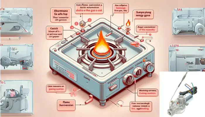 A flame supervision device prevents gas leaks – a critical safety feature in your gas stove or oven.