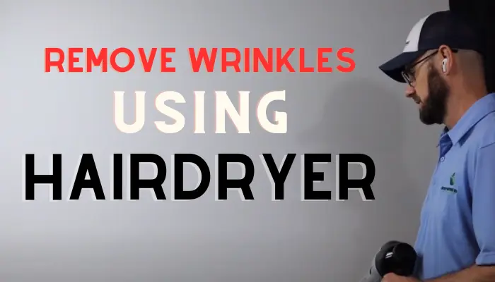 Remove Wrinkles from Your Projector Screen using hairdryer